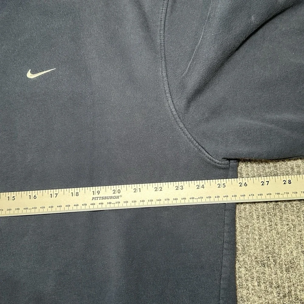 VINTAGE Nike Sweatshirt Mens XL Navy Blue Swoosh Crewneck Pullover Logo‎ 2000s